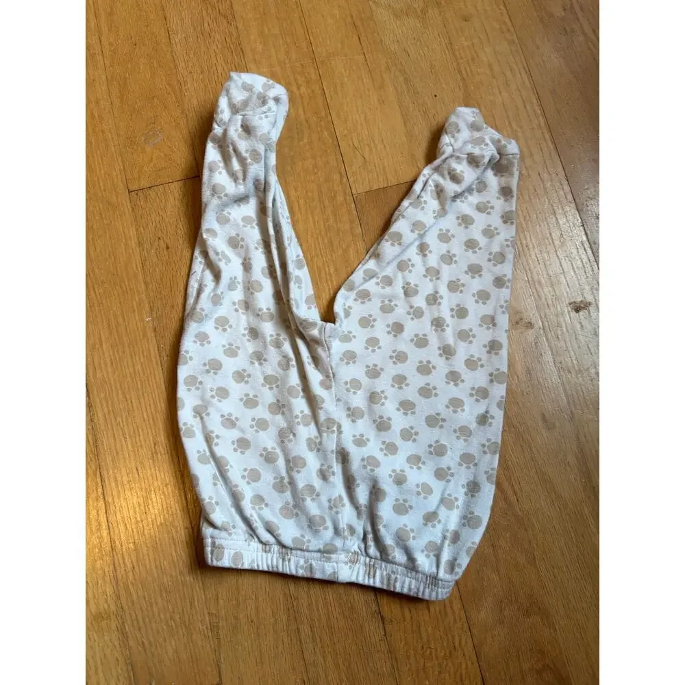 Carter's 6M Paw Print Footed Pants - 100% Cotton, Cute Animal Print